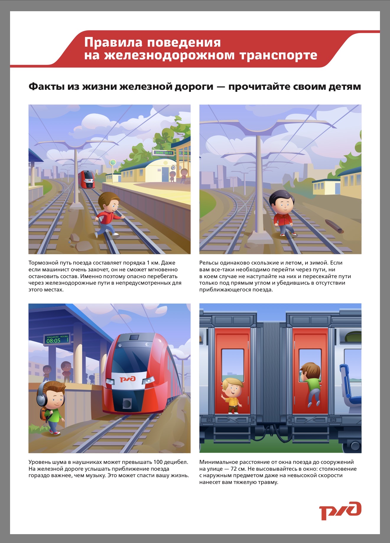 Правила поведения на железнодорожном транспорте
